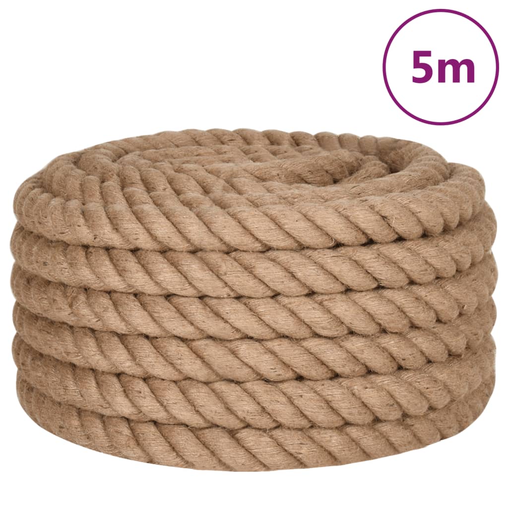 Vidaxl Rope 5 m laang 40 mm décke Jute