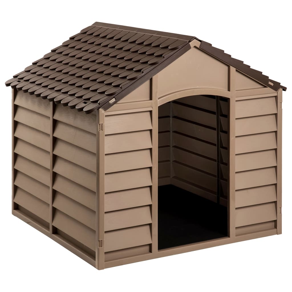 Vidaxl dog loft 86x84x82 cm polypropene brown
