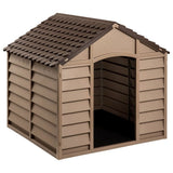 Vidaxl dog loft 86x84x82 cm polypropene brown