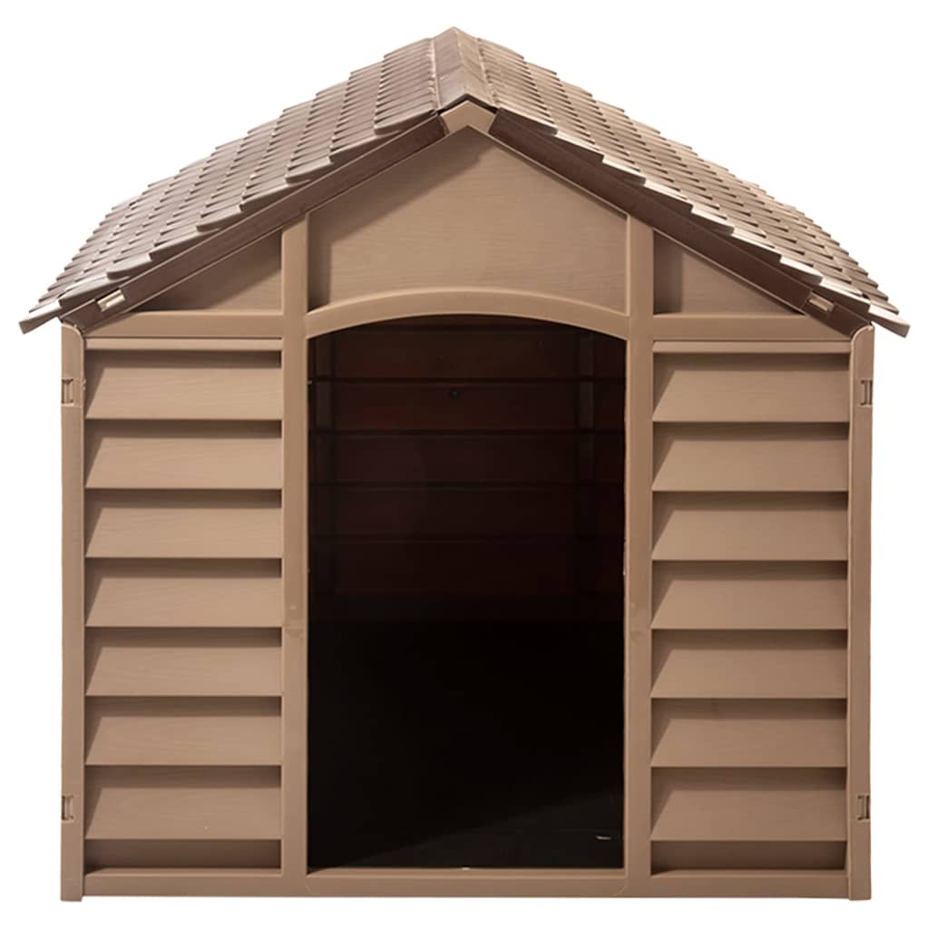 Vidaxl dog loft 86x84x82 cm polypropene brown