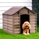 Vidaxl dog loft 86x84x82 cm polypropene brown