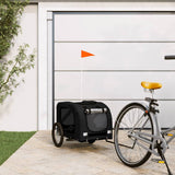 Vidaxl Dog Bike Trailer Oxford Fabric und Eisenschwarz
