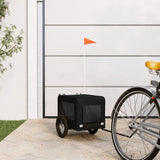 Vidaxl Dog Bike Trailer Oxford Fabric und Eisenschwarz