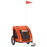 Vidaxl Bike Trailer Oxford a Iron Orange