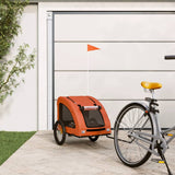 Vidaxl Bike Trailer Oxford a Iron Orange
