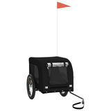 Vidaxl Dog Bike Trailer Oxford Fabric und Eisenschwarz