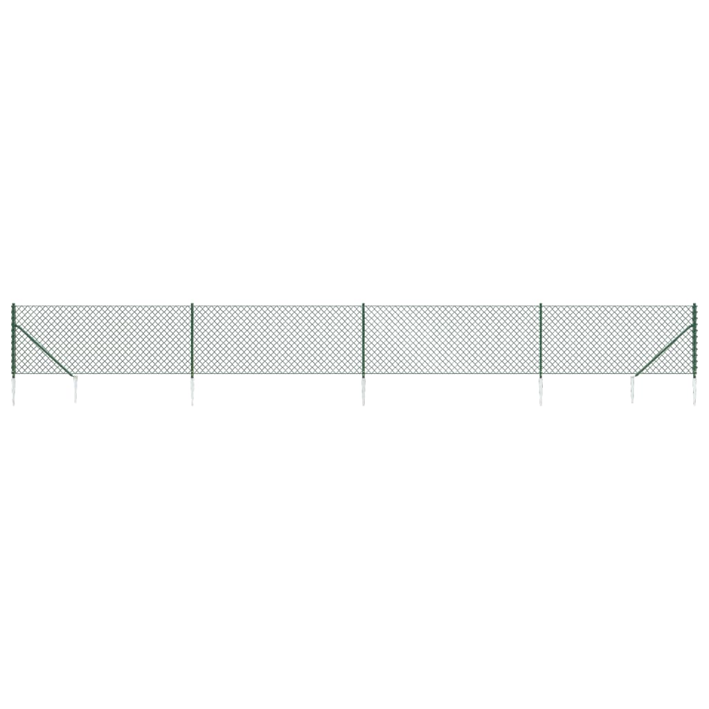 Vidaxl Gaashek med markförankringar 1x10 m grön