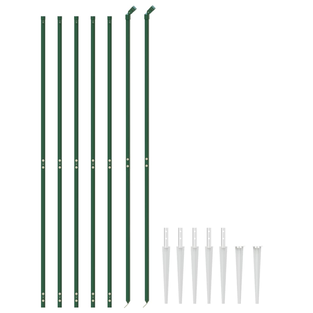 Vidaxl Gaashek z zemeljskimi sidrami 2,2x10 m zeleno