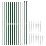 Vidaxl gaashek z zemeljskimi sidrami 1,4x25 m zelena