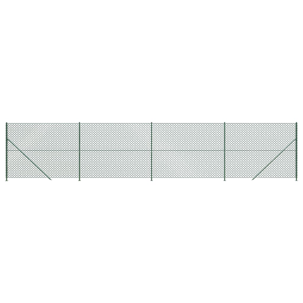 Vidaxl Gaashek med fläns 1,4x10 m grön