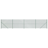 Vidaxl Mesh Fence z puchami 2x10 m zielony
