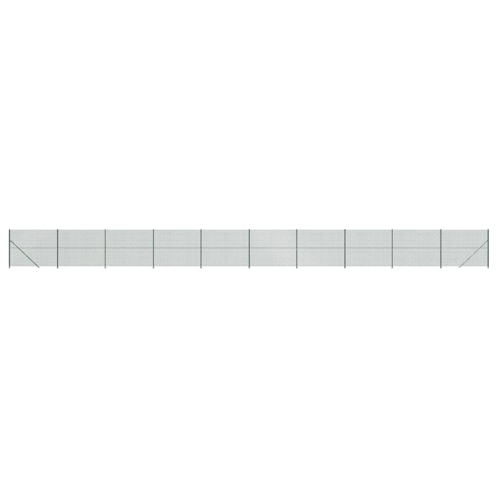 Vidaxl Gaashek z kołnierzem 2,2x25 m zielonym