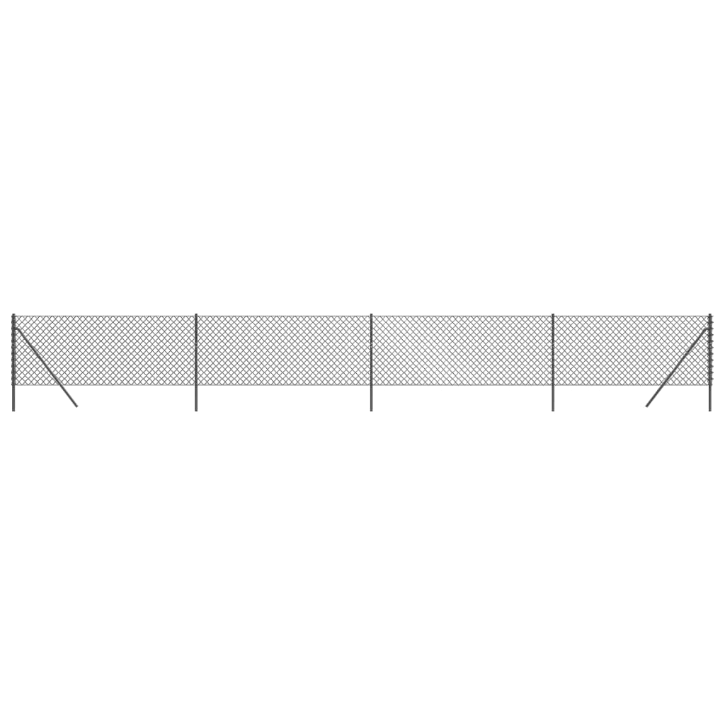 Vidaxl Mesh Fence 1x10 m antracytowy