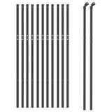 Vidaxl Mesh Fence 1x25 M Anthracite -färgad