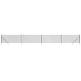 Vidaxl Mesh -staket med markförankringar 1x10 M Anthracite -färgad