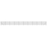 VidaXL mesh fence with ground anchors 2.2x25 m anthracite -colored
