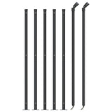 Vidaxl mesh fence with flange 0.8x10 m anthracite -colored