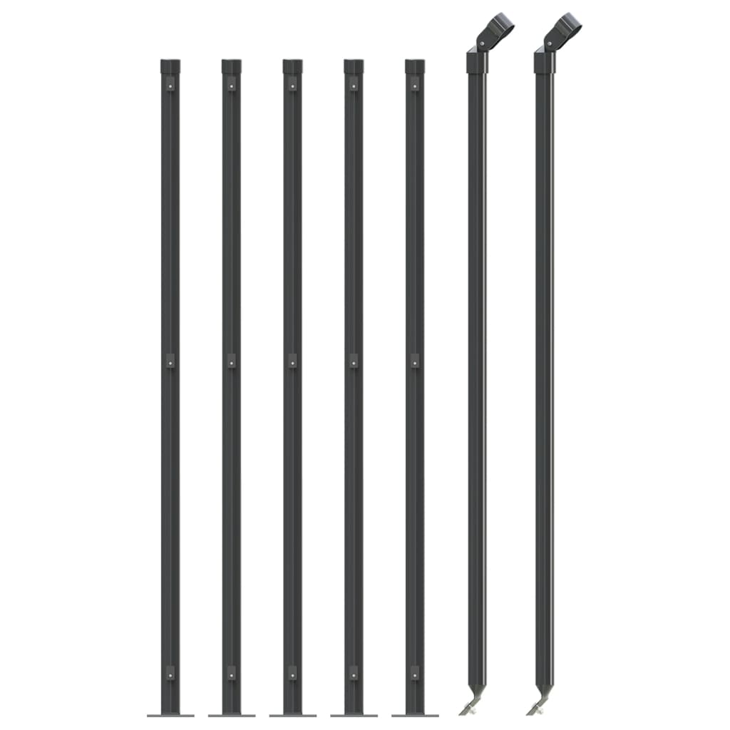 VidaXL mesh fence with flens 1x10 m anthracite -colored