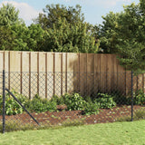 Vidaxl Mesh -staket med fläns 1.1x10 M Anthracite -färgad