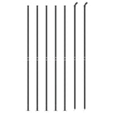 Vidaxl Mesh -staket med fläns 1,4x10 M Anthracite -färgad