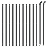 Vidaxl mesh fence with flens 1x25 m anthracite -colored