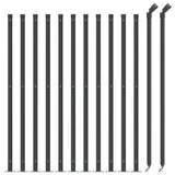 Vidaxl mesh fence with flange 1.1x25 m anthracite -colored