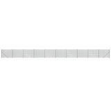 Vidaxl mesh fence with flange 1.6x25 m anthracite -colored