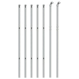 Vidaxl mesh fence 0.8x10 m silver colored