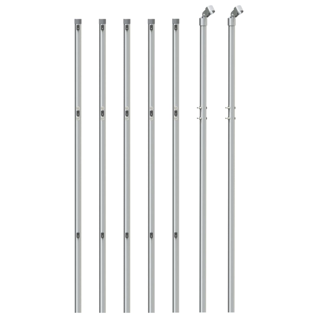Vidaxl Mesh Fence 1.1x10 M Silverfärgat
