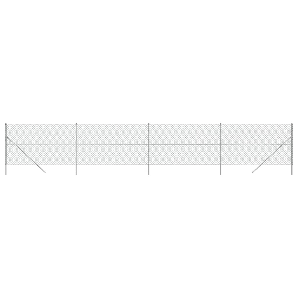 Vidaxl Mesh Fence 1.4x10 M Silverfärgat