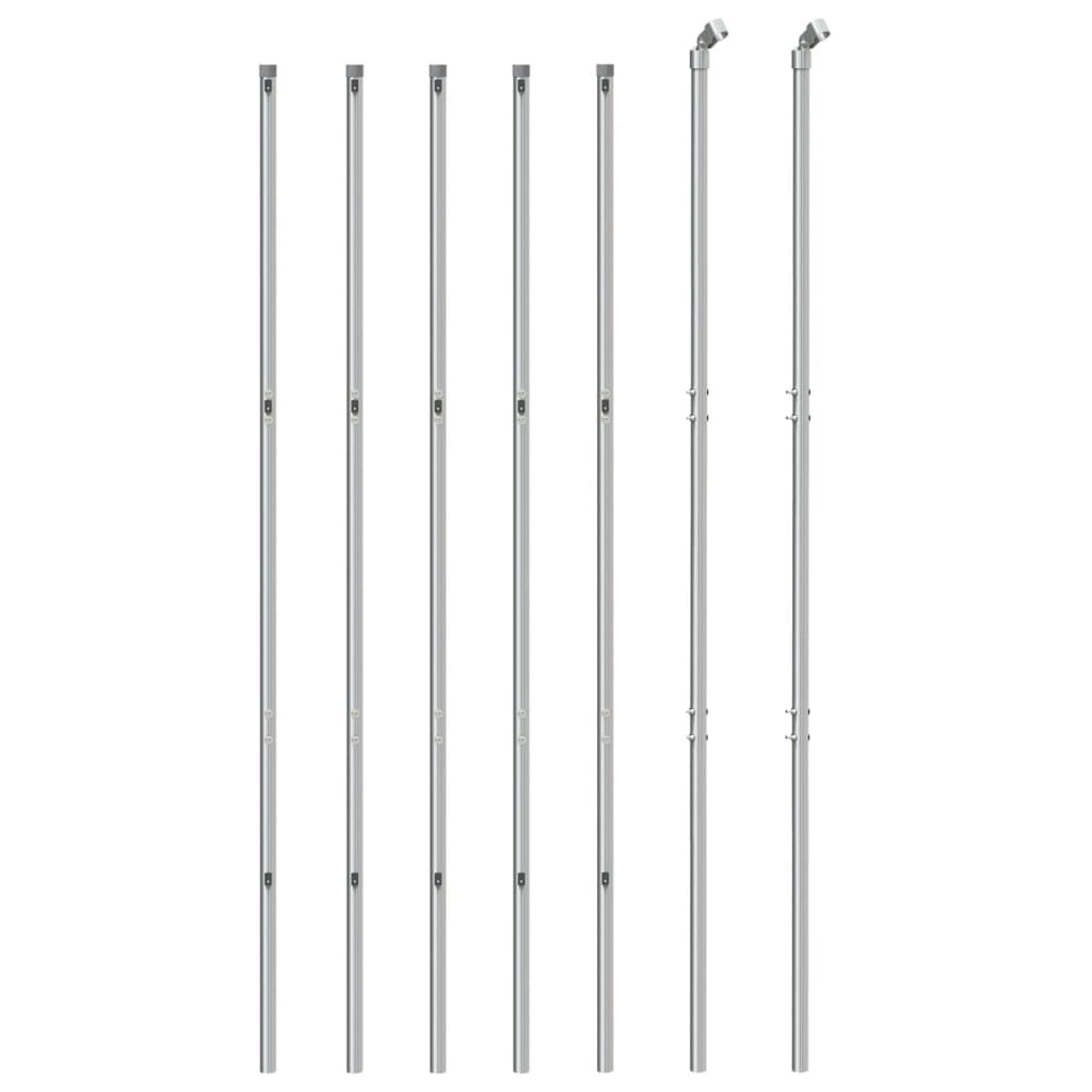 VidaXL mesh fence 2x10 m silver colored