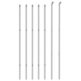 VidaXL mesh fence 2x10 m silver colored