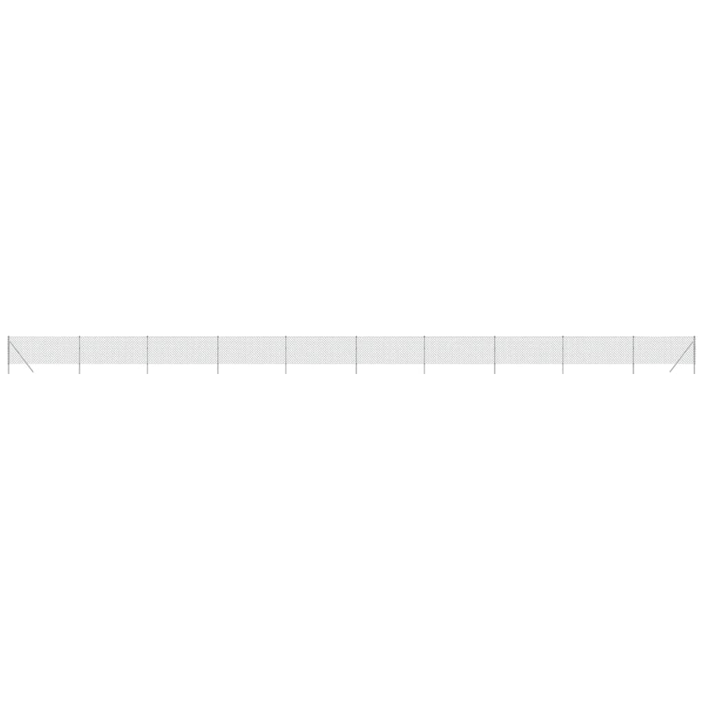 Vidaxl Mesh Fence 1x25 M Silverfärgat