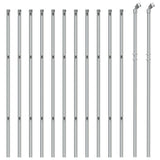 Vidaxl Mesh Fence 1x25 M Silverfärgat