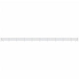 VidaXL mesh fence 1.1x25 m silver colored