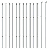 VidaXL mesh fence 1.1x25 m silver colored