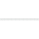 Vidaxl mesh fence 1.8x25 m silver colored