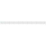 Vidaxl mesh fence 2.2x25 m silver colored