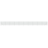 Vidaxl Mesh Fence z kotwicami uziemienia 1,8x25 m srebrnym