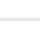 Vidaxl Mesh Fence z kotwicami uziemionymi 2,2x25 m srebrnymi