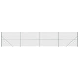 VidaXL mesh fence with flange 1.8x10 m silver colored
