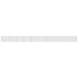 Vidaxl mesh fence with flange 1.4x25 m silver colored