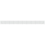 Vidaxl mesh fence with flange 1.8x25 m silver colored