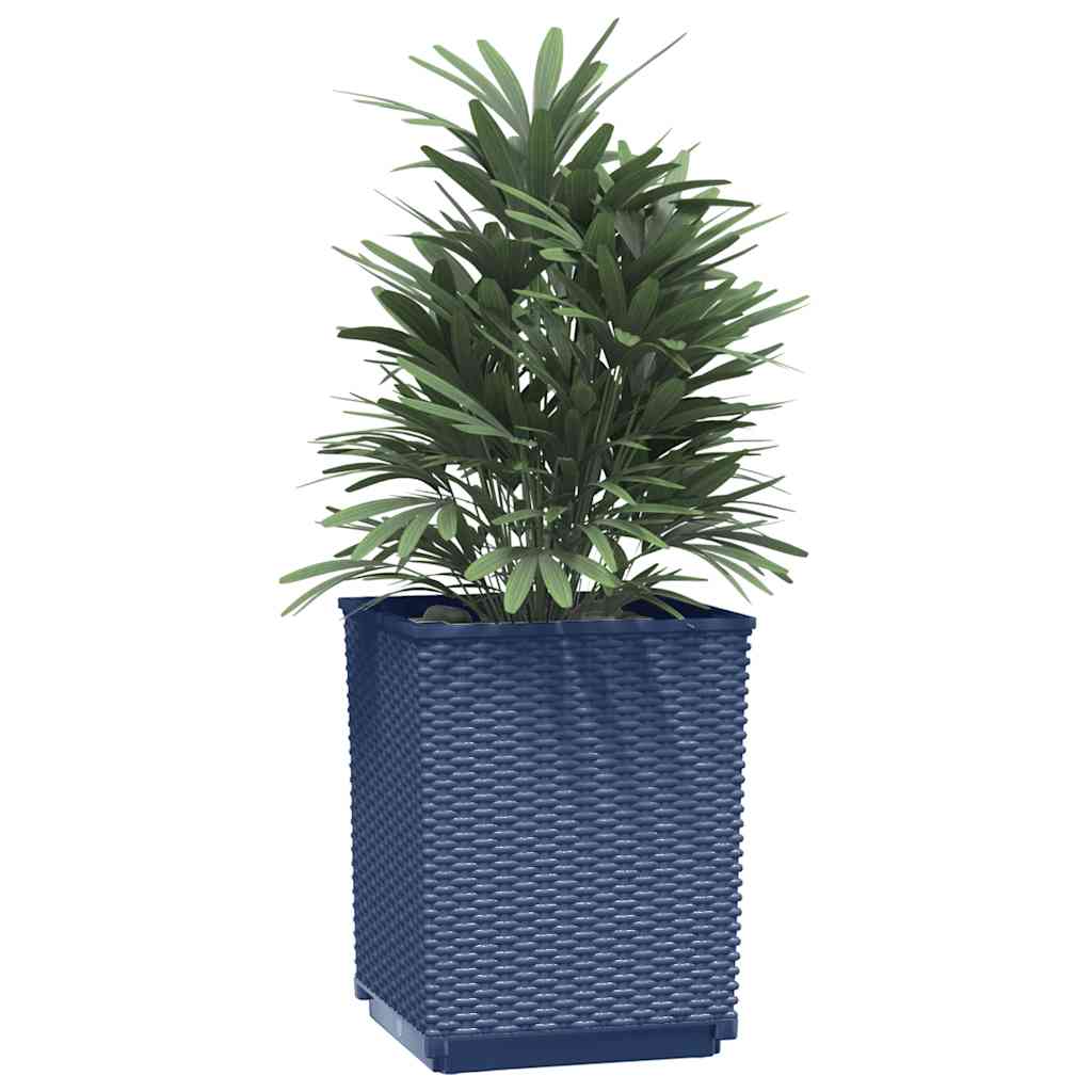 Vidaxl Planters 2 st 30x30x37 cm Polypropene blue gray