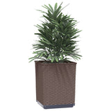 Vidaxl Planters 2 St 30x30x37 cm Polipropen rjava