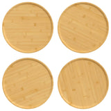 Vidaxl Pizza Pizza 4 szt. Bambus Ø32x1,5 cm
