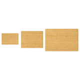 Vidaxl 3-delna rezalna plošča Set Bambus