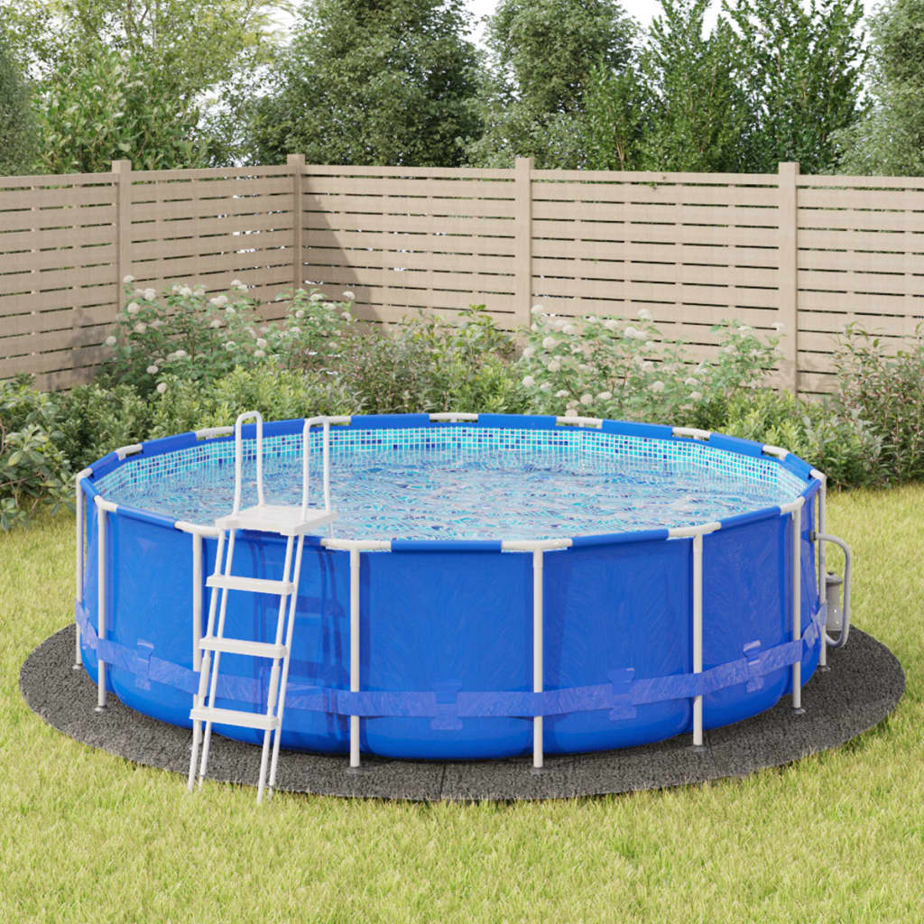 VidaXL pool soil Ø500 cm Polyester geotextile light gray