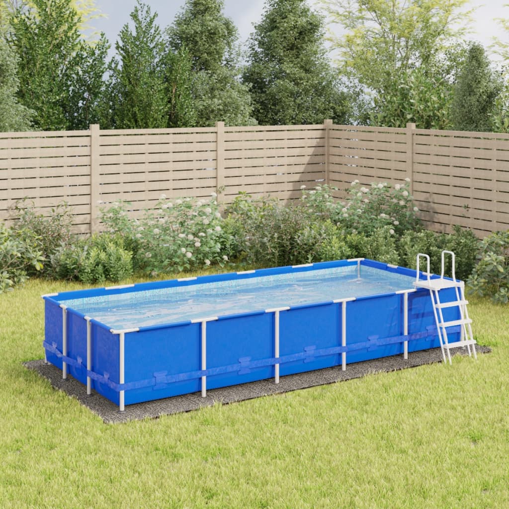 Vidaxl Pool Boden 550x280 cm Polyester Geotextil Hellgrau