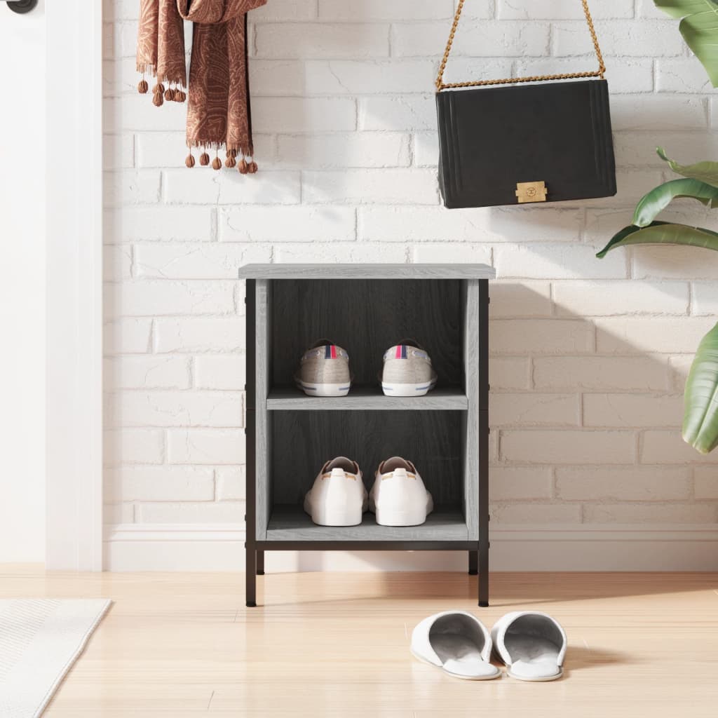 Vidaxl Shoe cabinet 38x35x50 cm Properted Wood Gray Sonoma Oak colored